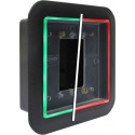 Camden CM-55i Double Gang / Square Mounting Box, Flame/impact Resistant Black Polymer (ABS), (Illuminated Red/green/blue)