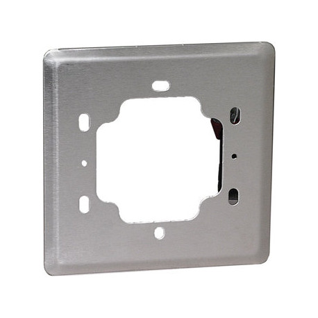 Camden CM-440 Double Gang/Square Mounting Box, 5" Dress Plate, Single Gang. Heavy Gauge Stainless Steel, For 4 1/2" switches.