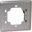 Camden CM-440 Double Gang / Square Mounting Box, 5" Dress Plate, Single Gang. Heavy Gauge Stainless Steel, For 4 1/2" switches.