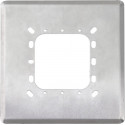 Camden CM-660 Double Gang / Square Mounting Box, 6 1/2" Dress Plate Cover, Heavy Gauge Stainless Steel, For 6" Switches