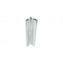 Markar FS402 Flush Spring Loaded Pin and Barrel Toilet Partition Hinge, Finish-Clear Anodized Aluminum