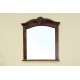 Bellaterra 202016A Solid Wood Frame Mirror - Walnut - 33.5x2x38.6"