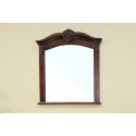 Bellaterra 202016A Solid Wood Frame Mirror - Walnut - 33.5x2x38.6"