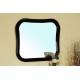 Bellaterra 203037 Solid Wood Frame Mirror - Black - 34.5x1x30.25"