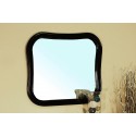 Bellaterra 203037 Solid Wood Frame Mirror - Black - 34.5x1x30.25"