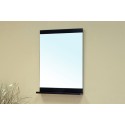 Bellaterra 203107 Solid Wood Frame Mirror - Black - 29.5x5.2x33.4"