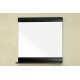 Bellaterra 203110 Solid Wood Frame Mirror - Black - 31.5x4x32.5"