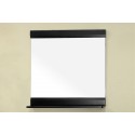 Bellaterra 203110 Solid Wood Frame Mirror - Black - 31.5x4x32.5"