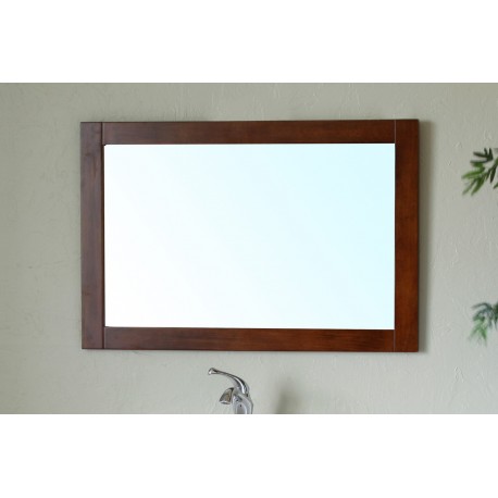 Bellaterra 203129 Mirror Cabinet-Wood-Walnut-Left Opening - Walnut - 35.5x1x23.5"