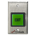 DynaLock 6270 Push Button 2", Illuminated, Momentary SPDT, 12 / 24 VDC, Finish-Satin Stainless Steel