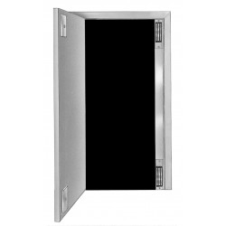 DynaLock 37 Custom Length Housing CLV to 96" Two Vertical Locks - Single Door, Finish-Satin Aluminum