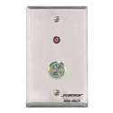 Securitron PB4L PB4LAN-2 Vandal-Resistant Stainless Push Button W/ Illuminated Halo