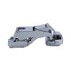 Sugatsune H160 H160-34/18 Cabinet Concealed Hinge, 18 mm Overlay, Finish-Satin Chrome