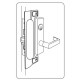 Cal Royal LG28 LATCH GUARD PROTECTOR WITH ESCUTCHEON CUT-OUT