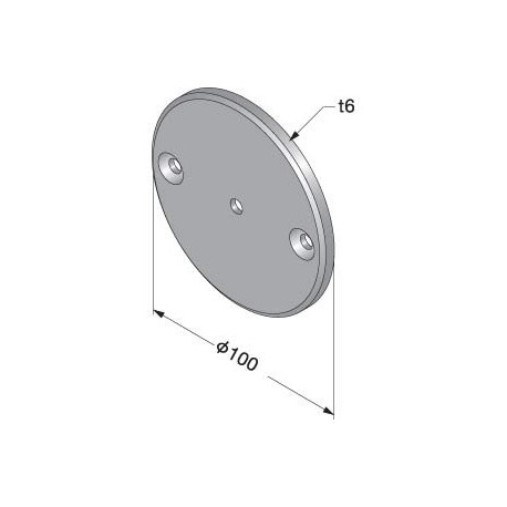 Sugatsune XL-US02-S010 Wall Mounting Plate(For Type B), Finish-Anodized