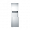 ASI 0469 Traditional - Paper Towel Dispenser & Waste Receptacle - Multi, C-Fold - 12 gallon