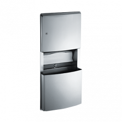 ASI 204623 Roval - Paper Towel Dispenser & Removable Waste Receptacle - Multi, C-Fold - 3 gallon