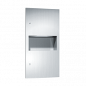 American Specialties, Inc. 10-64623-9-41PC Simplicity - Paper Towel Dispenser & Waste Receptacle - Multi, C-Fold - 2.2 gallon