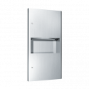 ASI 94623 Profile - Paper Towel Dispenser & Waste Receptacle - Multi, C-Fold - 2 gallon - Recessed