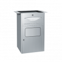 ASI 4004 Traditional - Paper Towel Dispenser & Waste Receptacle - Multi, C-Fold - 10 gal. - Mounted Under Vanity