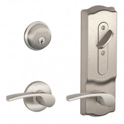 Schlage CS210 Series Interconnected Lock Camelot Escutcheon, Residential Spin Ring