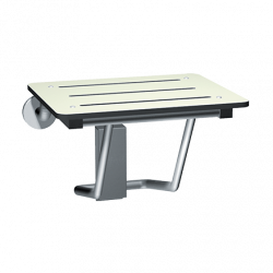 ASI 8203 Folding Shower Seat, Rectangular Solid Phenolic Seat