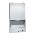 ASI 0431 All Purpose Cabinet (Concealed Body For Mounting Behind Mirrors) – Shelves, Towel, Soap Dispenser – Recessed