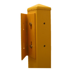 Hallowell 45-BRACKET 45 Degree Angle Bracket for Guardrail - Safety Yellow