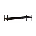 Hallowell Rivetwell DRHC Double Rivet Boltless Shelving with Center Support - 708 Midnight Ebony (1 Level)