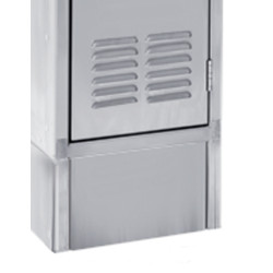 Hallowell Stainless Steel Locker KCFB Closed Front Base