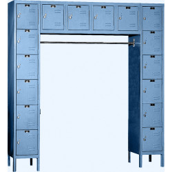 Hallowell Premium KD Stock Box Locker (4-Wide Wall Mount)