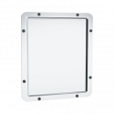American Specialties, Inc. 10-104 Mirror – 8 Mirror Polished Stainless Steel, Front Mount With Wall Anchor, 10-1/6" X 11-9/16"