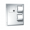 ASI 04813 Toilet Tissue Dispenser / Napkin Disposal (Dual Access) – Partition Mounted