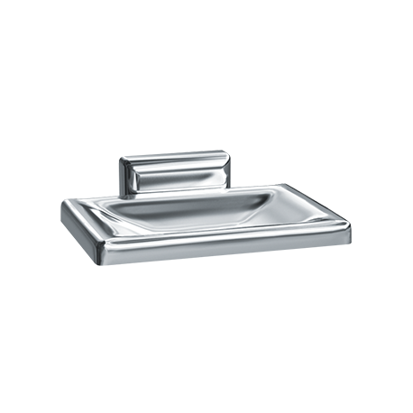 ASI 0721-Z Soap Dish – Surface Mounted, Chrome Plated Zamak