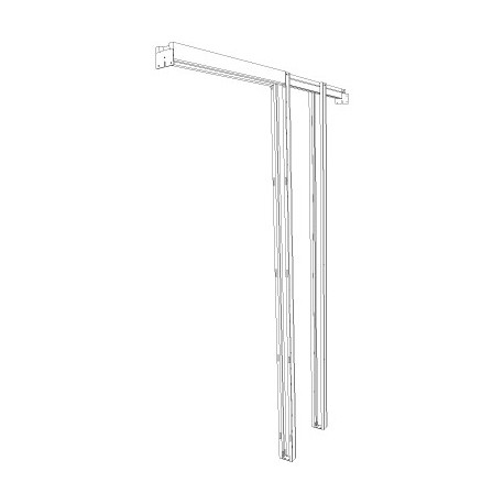 Pemko PF28200A6080-SP6 Pocket Frame Kits for doors up to 175lbs each