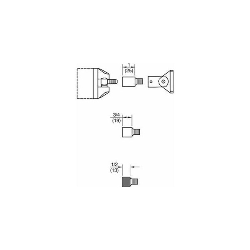 Rixson 900 Armature Extension Base 1-1/2