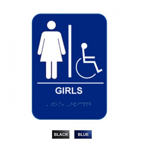 Cal-Royal GIRH68 GIRH68 Girls Handicap with Braille Pictogram Text 6" x 8"