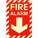 American Permalight Fire Alarm Photoluminescent Emergency & Fire Safety Sign