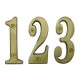 Cal-Royal SBN3 SBN3 4 US15 Solid Brass Numbers 0-9 3"