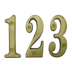 Cal-Royal SBN6 Solid Brass Numbers 0-9 6"