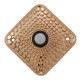 Vicenza D4012 D4012-PG Tiziano Contemporary Square Doorbell