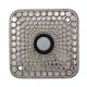 Vicenza D4012 D4012-PS Tiziano Contemporary Square Doorbell