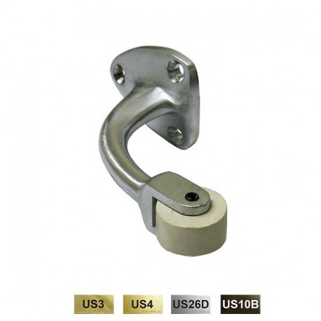 Cal-Royal CURB19 Solid Brass Curved Roller Stop