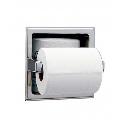 Bobrick B-6637 Recessed Toilet Tissue Dispenser w/ Extra Roll Storage, Two Rolls,Finish-Satin