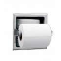 Bobrick Recessed Toilet Tissue Dispenser with Storage for Extra Roll