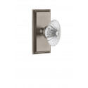 Grandeur Carre Short Plate w/ Burgundy Crystal Knob