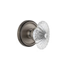 Grandeur Georgetown Rosette w/ Burgundy Crystal Knob