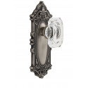 Grandeur Grande Victorian Plate w/ Baguette Crystal Knob