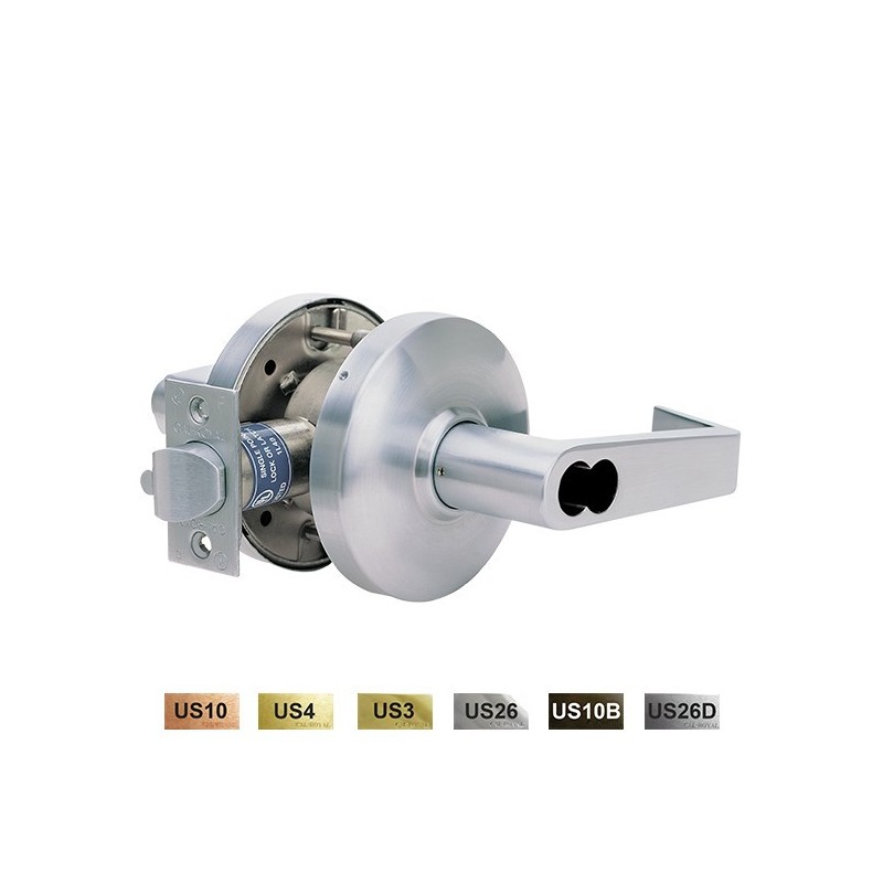 Cal-Royal ICGYS Genesys Series Grade 1 Heavy Duty Cylindrical Leverset w/ Clutch Interchangeable Core for Schlage