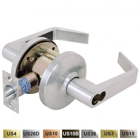 Cal-Royal COM ICCOM03 US10BE COMMANDER Series Heavy Duty Cylindrical Leverset with Clutch, Prepped For LFIC Schlage